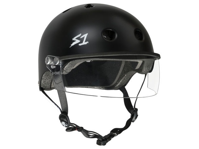 S1 Lifer Helmet inc Visor Black Matt click to zoom image