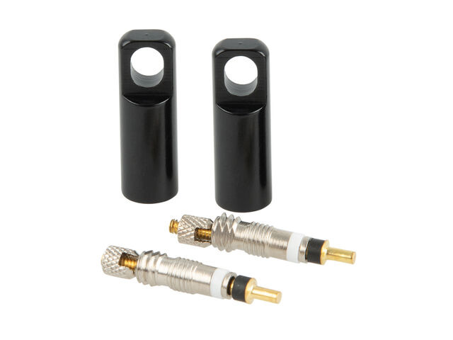 Weldtite Oxford Tubeless Valve Cores (Pack of 4) and Alloy Cap Tools click to zoom image