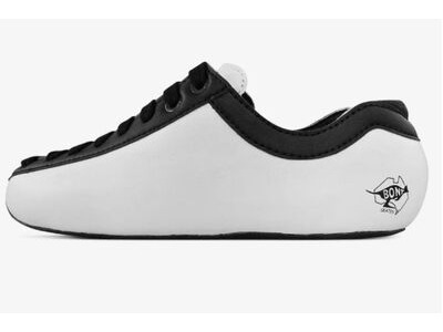 Bont Racer U Roller Speed Skate Boots, White/Black 
