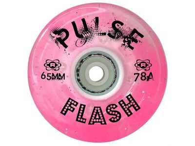 Atom Pulse Flash (LED) Wheels Pink Glitter  click to zoom image