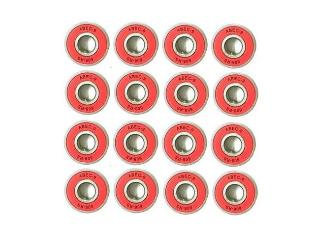 RDS ABEC 9 Red Bearings x 16 click to zoom image