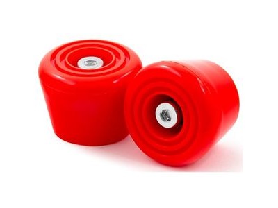 Rio Roller Stoppers (Pair)  Red  click to zoom image