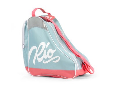Rio Roller Script Skate Bags Teal/Coral  click to zoom image