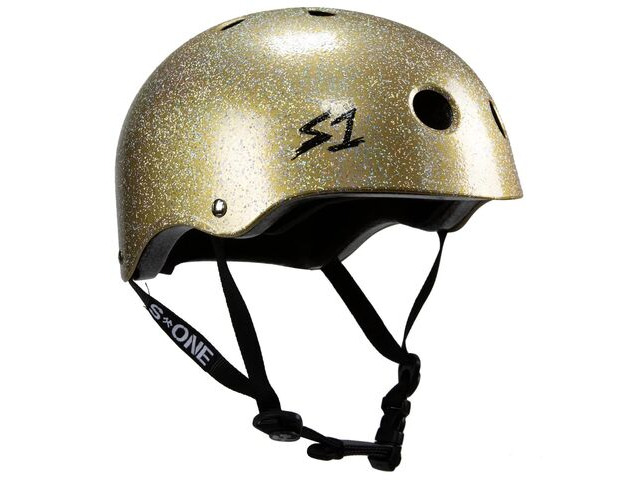 S1 Lifer Helmet Double Gold Glitter click to zoom image