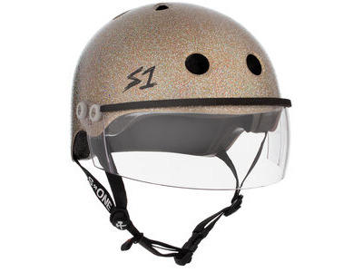 S1 Lifer Helmet inc Visor Gold Glitter 