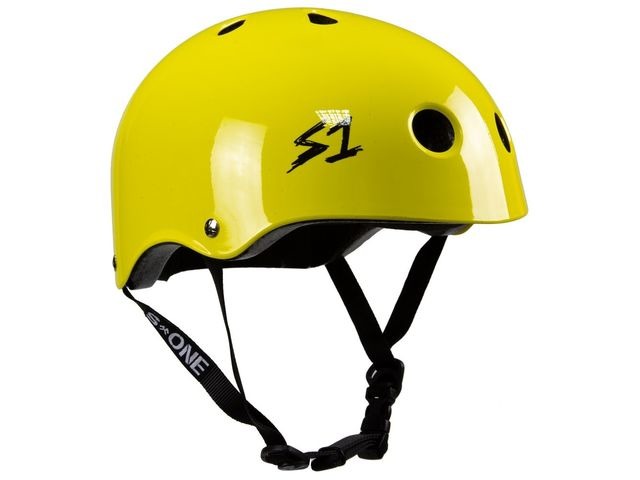 S1 Lifer Yellow Gloss Helmet click to zoom image