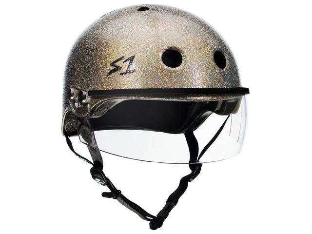 S1 Lifer Helmet inc Visor Champagne Glitter click to zoom image