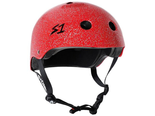 S1 Lifer Helmet Red Gloss Glitter click to zoom image