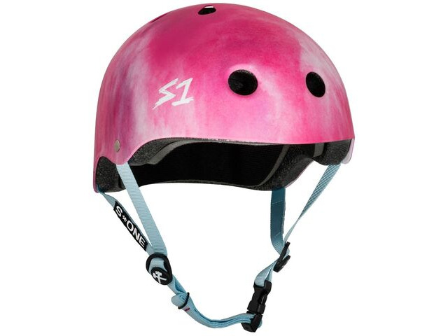 S1 Lifer Helmet Matt Purple Watercolour click to zoom image