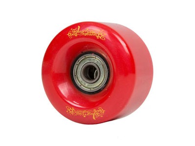 Luscious Skates Skate Wheels (Inc Bearings) Red  click to zoom image
