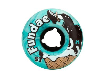 Moxi Fundae Wheels  Creme de Menthe, Teal  click to zoom image