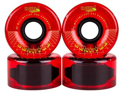 Clouds Urethane  Quantum 80a Wheels 62mm Red 80a  click to zoom image