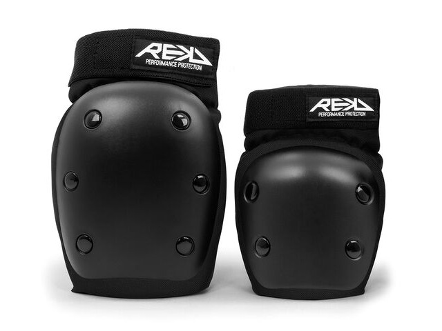 Rekd Youth Heavy Duty Double Pad Set Black click to zoom image