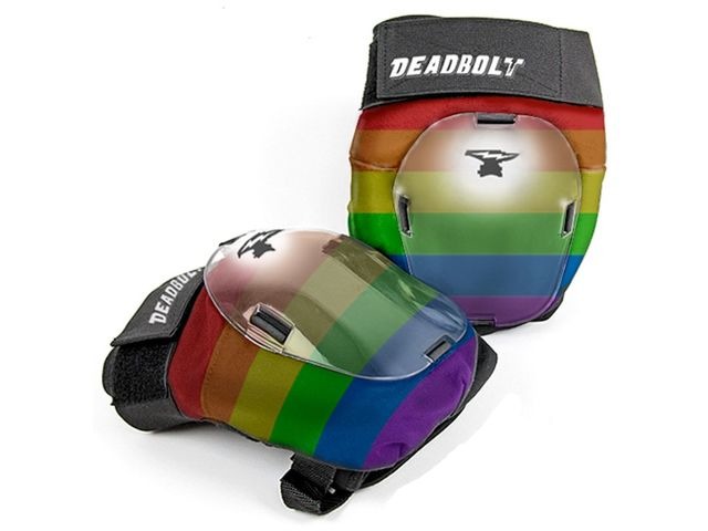Deadbolt Grand Slam Knee Pads Rainbow click to zoom image