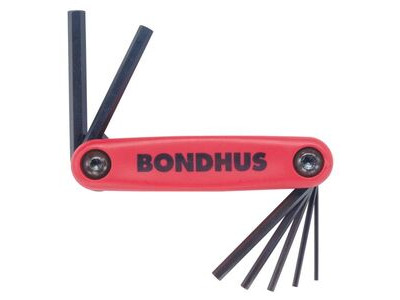 Bondhus Ball Hex Gorilla Grip Fold-Up, 7pc 1.27-6mm Hex Keys