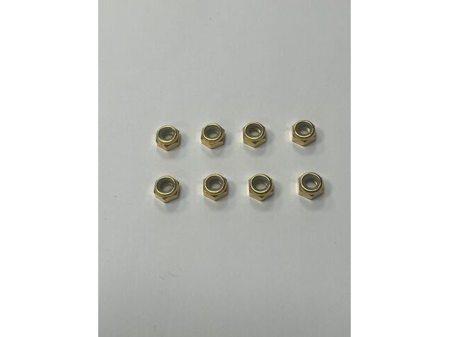 Roll Line Gold 7mm Wheel Nuts click to zoom image