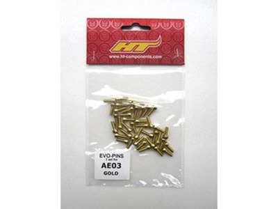 HT Components Replacement Pin Kits AE03 1/8"x8mm Gold  click to zoom image