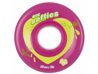 Chaya Big Sofites Outdoor Wheels 65mm x 37mm, Clear Pink 78a  click to zoom image