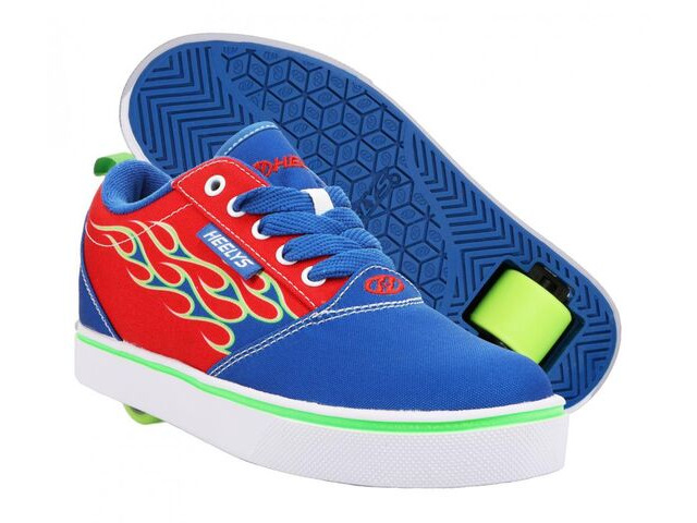 Heelys Pro 20 Red Blue Neon Green click to zoom image