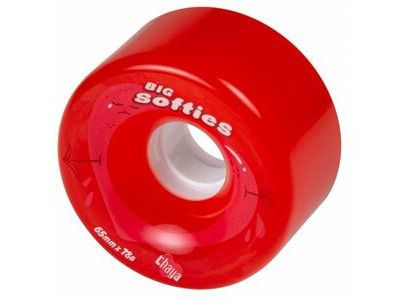Chaya Big Sofites Outdoor Wheels 65mm x 37mm, Red 78a,  click to zoom image