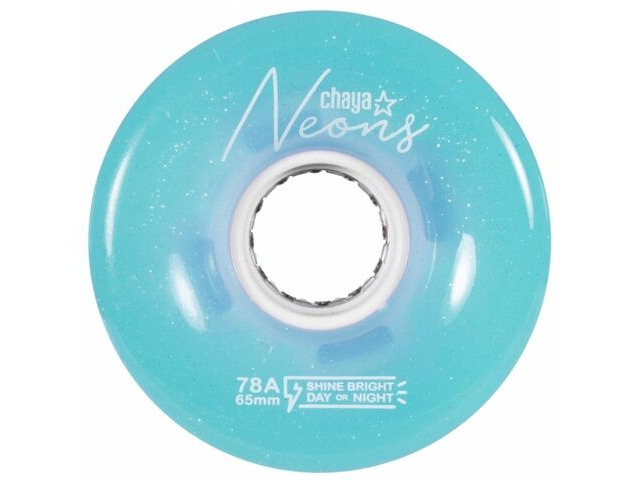 Chaya LED Light Up Wheels, Neon Blue click to zoom image