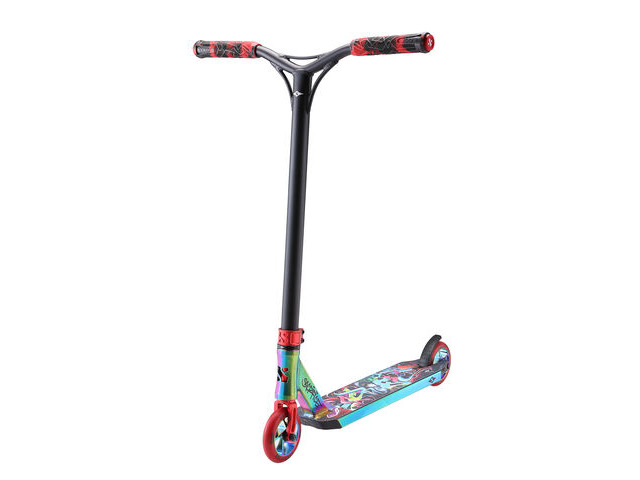 Sacrifice Flyte 115 V2 Neo Red Graffiti Scooter click to zoom image