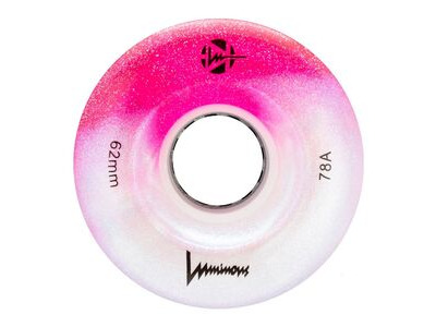 Luminous Wheels Light Up Quad Wheels (4 Pack) 62mm Cotton Candy 78a  click to zoom image