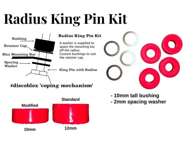 Discoblox Radius King Pin Kit click to zoom image