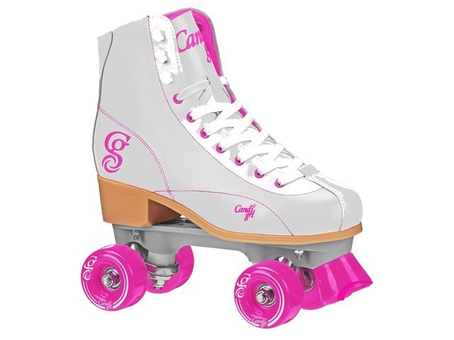 Candi Girl Sabrina Skates - White Pink click to zoom image