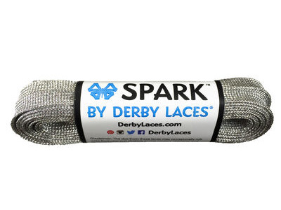 Derby Laces Spark Laces 72" Silver 72"  click to zoom image