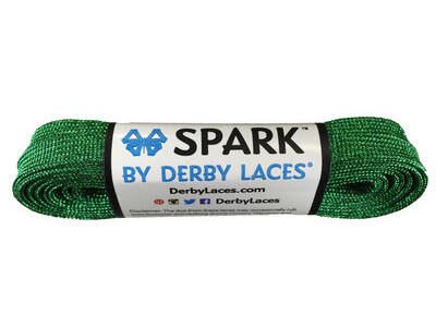 Derby Laces Spark Laces 108" 108" Green  click to zoom image