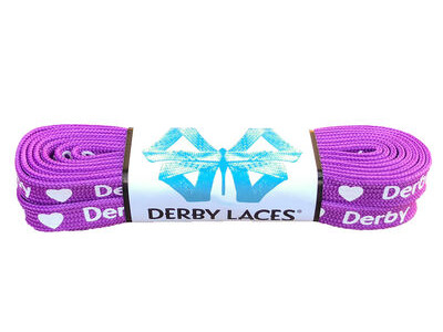 Derby Laces Waxed Roller Derby Laces 72" 72" Purple Heart Derby  click to zoom image