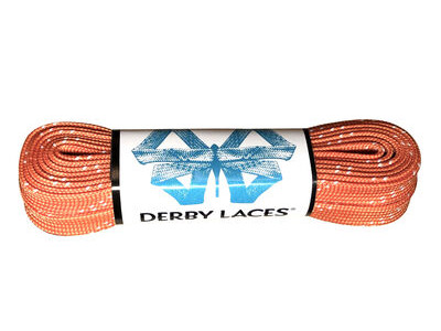 Derby Laces Waxed Roller Derby Laces 108" 108" Carrot Orange  click to zoom image