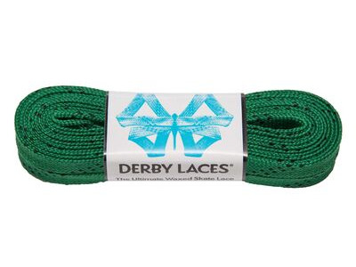 Derby Laces Waxed Roller Derby Laces 120" 120" Kelly Green  click to zoom image