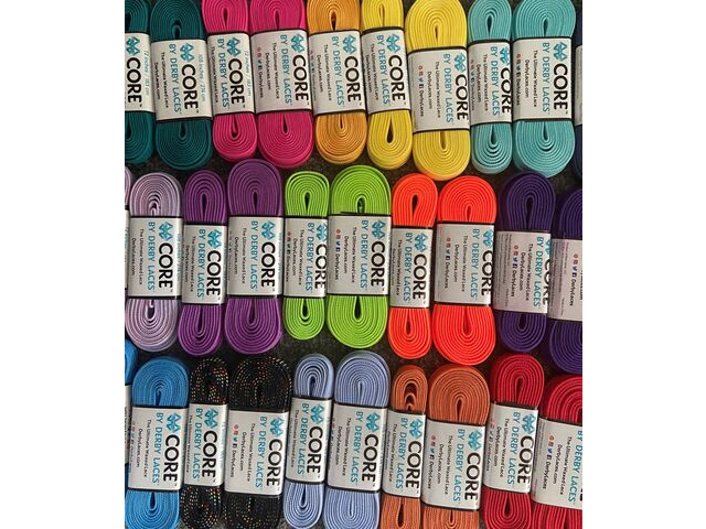 Derby Laces CORE 6mm Wide Laces 96" click to zoom image