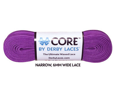 Derby Laces CORE 6mm Wide Laces 72" 72" Grape Purple  click to zoom image