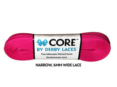 Derby Laces CORE 6mm Wide Laces 72" 72" Hot Magenta  click to zoom image