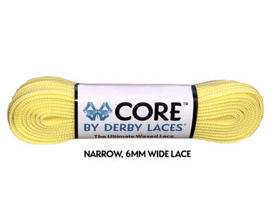 Derby Laces CORE 6mm Wide Laces 72" 72" Lemon Yellow  click to zoom image