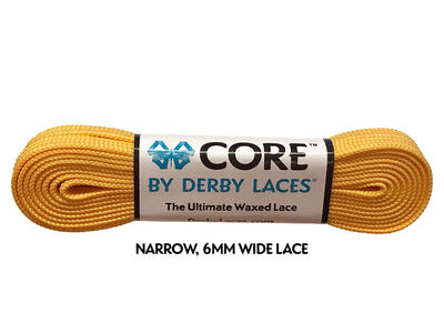 Derby Laces CORE 6mm Wide Laces 72" 72" Sunflower Yellow  click to zoom image