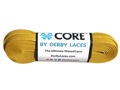 Derby Laces CORE 6mm Wide Laces 108" Mustard Yellow  click to zoom image