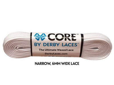 Derby Laces CORE 6mm Wide Laces 108" 108" White  click to zoom image