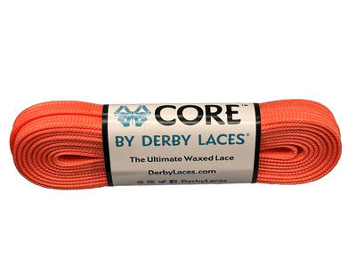 Derby Laces CORE 6mm Wide Laces 108" 108" Coral  click to zoom image