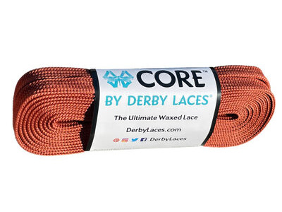 Derby Laces CORE 6mm Wide Laces 108" 108" Rust Red  click to zoom image