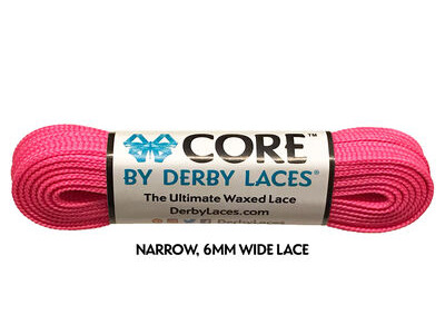 Derby Laces CORE 6mm Wide Laces 120" 120" Hot Pink  click to zoom image