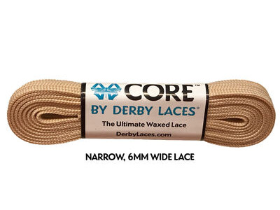 Derby Laces CORE 6mm Wide Laces 120" 120" Tan  click to zoom image