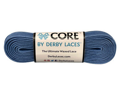 Derby Laces CORE 6mm Wide Laces 96" 96" Denim Blue  click to zoom image