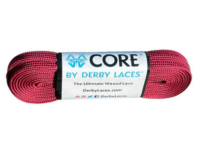 Derby Laces CORE 6mm Wide Laces 96" 96" Cardinal Red  click to zoom image