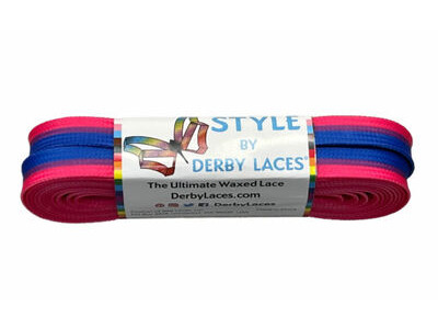 Derby Laces Style Laces 10mm Laces 72" Bi Stripe  click to zoom image