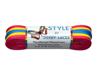 Derby Laces Style Laces 10mm Laces 96" 96" Pan Stripe  click to zoom image