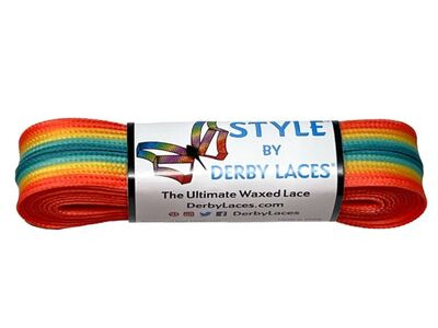 Derby Laces Style Laces 10mm Laces 96" 96" Savanna Sunset Stripe  click to zoom image